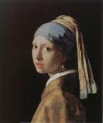 Jan Vermeer girl with apearl earring china oil painting reproduction